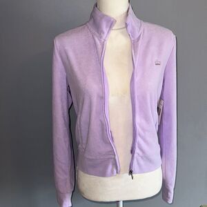 Juicy Couture Terry Jacket in Lilac Sky!